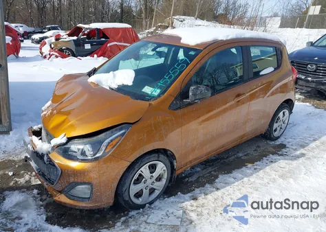 2019 Chevrolet Spark Ls Cvt из США, поврежденный, VIN KL8CB6SA0KC763324
